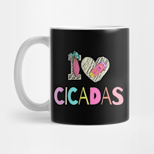 I Love Cicadas Mug